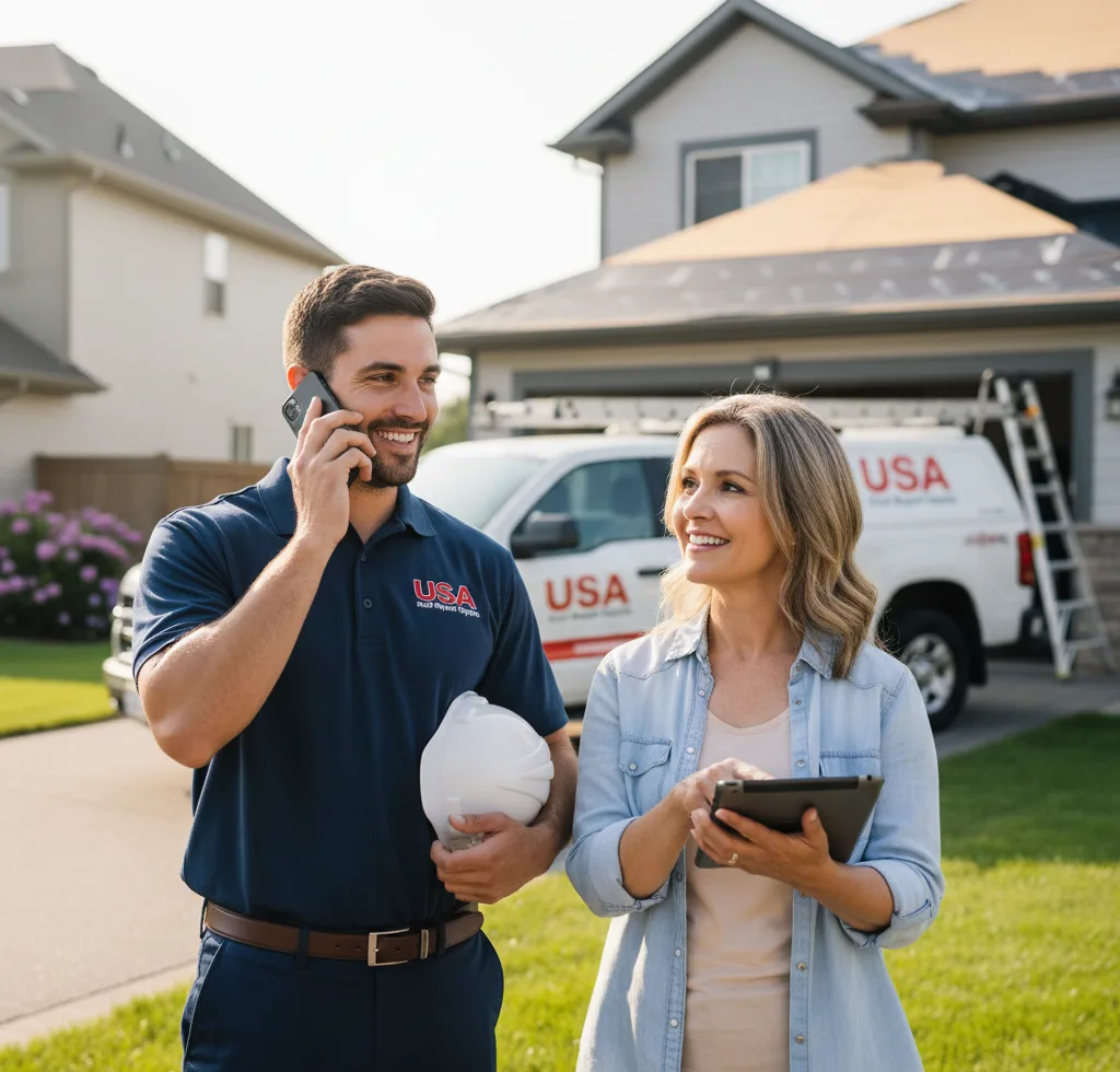 USA Roof Repair Experts customer support in Mamou